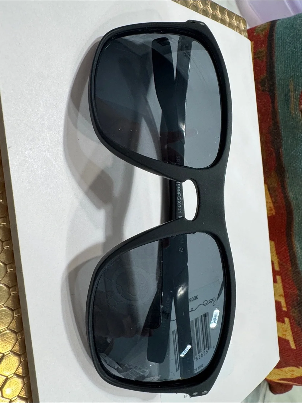 Foster Grant  Black Frame Sunglasses with Gray Lenses SR 0322